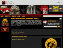 Tablet Screenshot of nashvillehauntedhouse.com